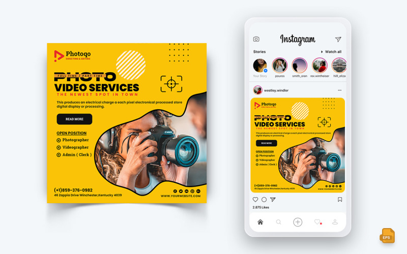 Photo and Video Services Social Media Instagram Post Design-17