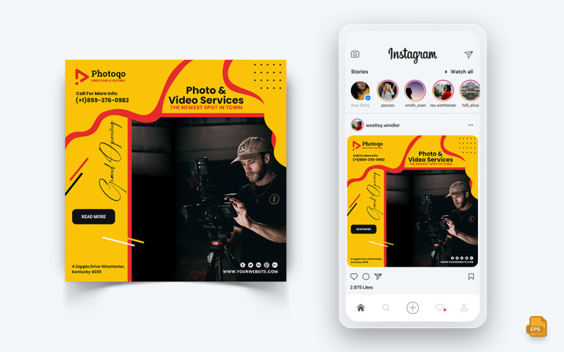 Photo and Video Services Social Media Instagram Post Design-18