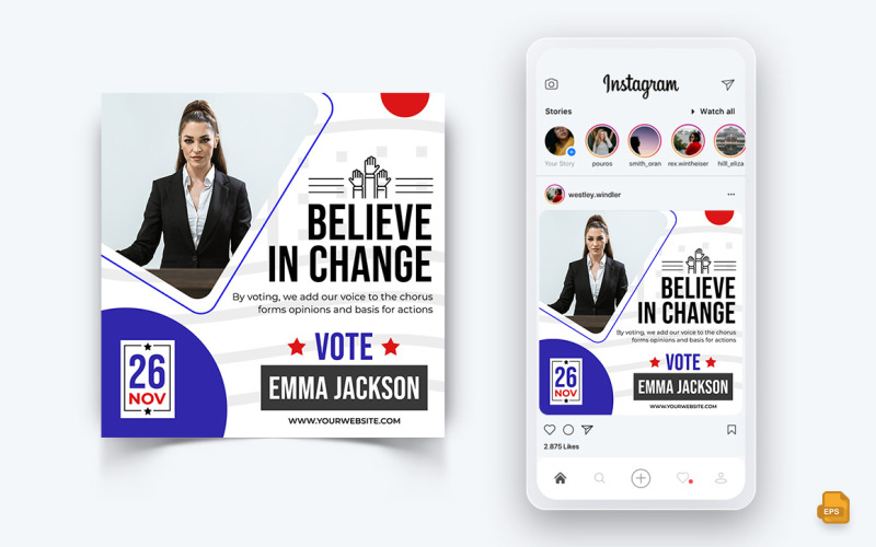 Political Campaign Social Media Instagram Post Design-02
