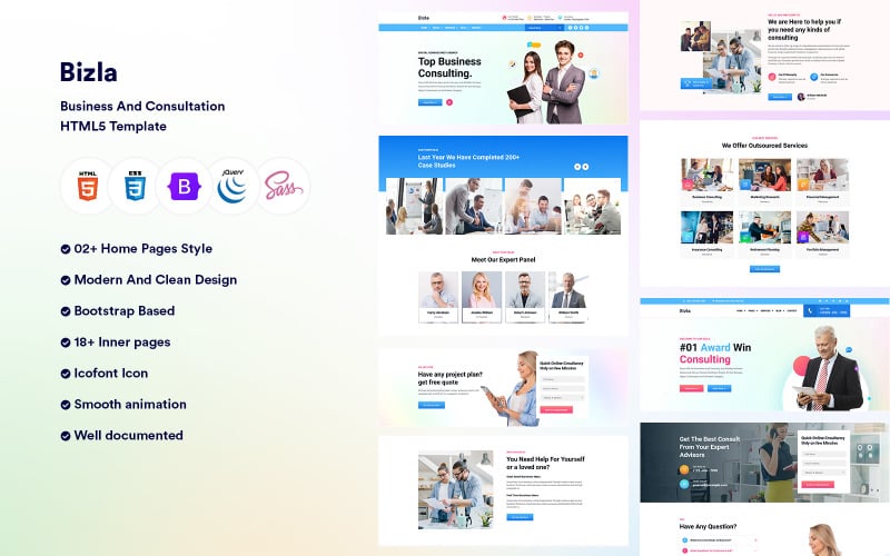 Bizla - Business and Consultation HTML5 Template