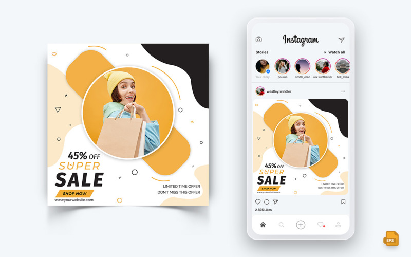 Fashion Sale Offer Social Media Instagram Post Design-11