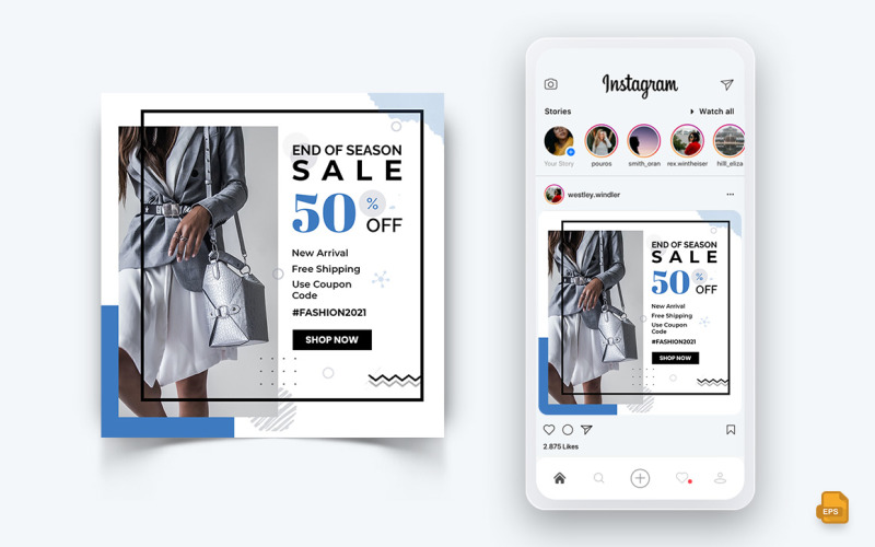 Mode Sale Aanbieding Social Media Instagram Post Design-01