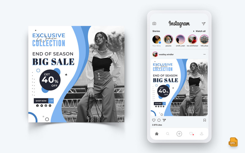 Mode Sale Aanbieding Social Media Instagram Post Design-05