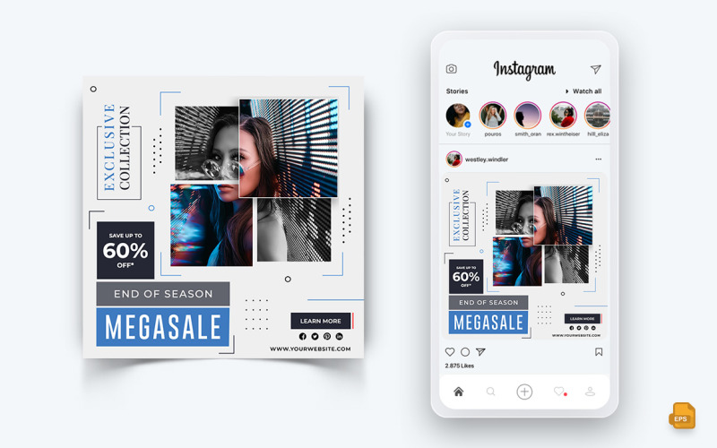 Mode Sale Aanbieding Social Media Instagram Post Design-06