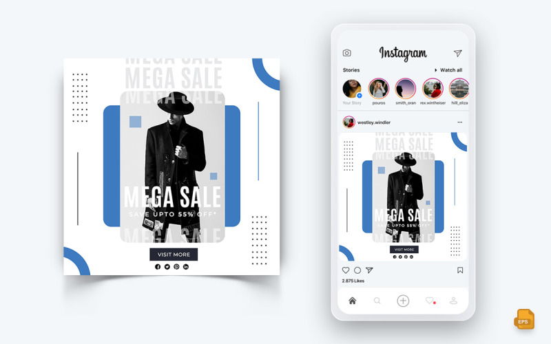 Mode Sale Aanbieding Social Media Instagram Post Design-07