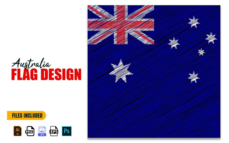 26 janvier, Australie, jour, drapeau, conception, illustration