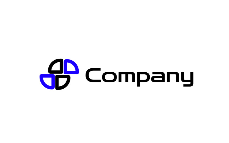Logo dynamique futur abstrait