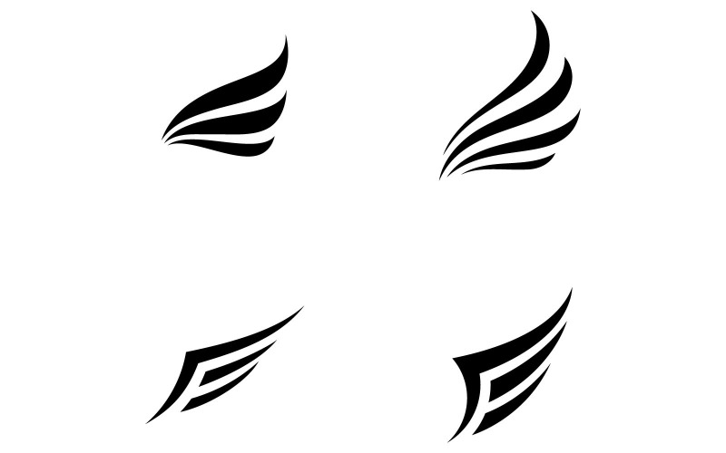 Bird Wing Vector Logo Design Mall V33