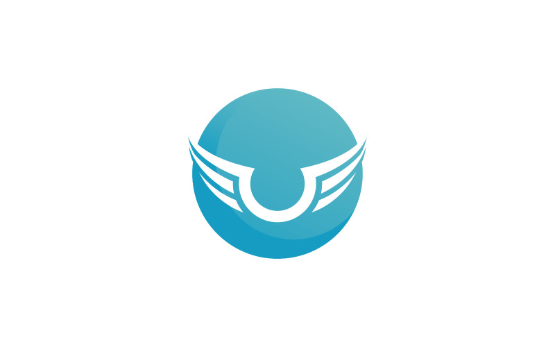 Szablon projektu logo wektor skrzydło ptaka V29