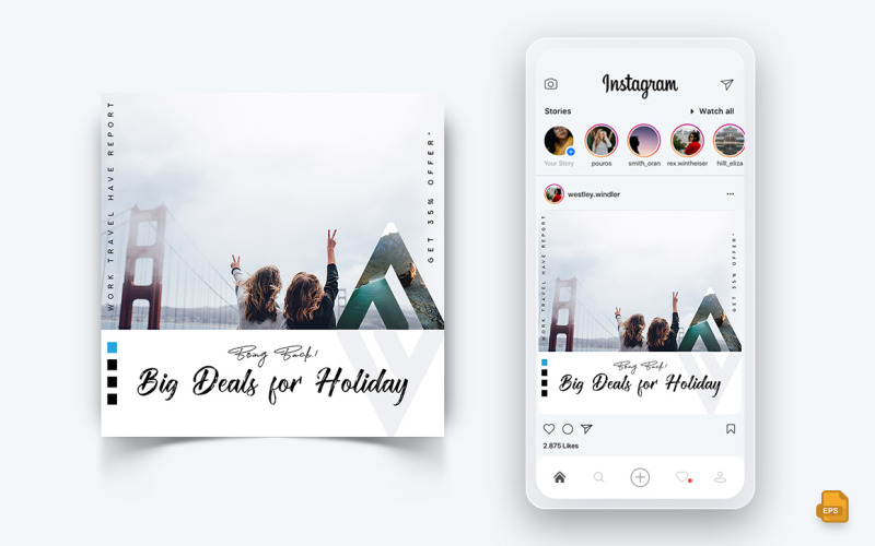 Travel Explorer e Tour Social Media Instagram Post Design-15