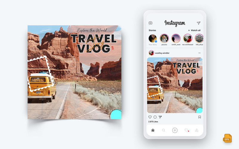 Travel Explorer e Tour Social Media Instagram Post Design-18