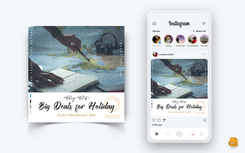 Travel Explorer en Tour Social Media Instagram Post Design-10