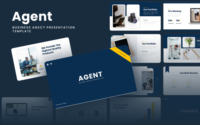 Ügynök – Business Agensy Google Slides sablon