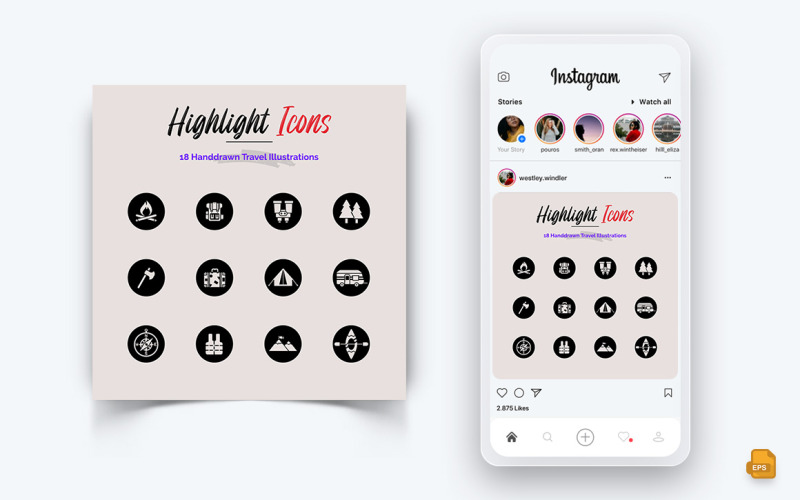 Viaggi e viaggi Social Media Instagram Post Design-01