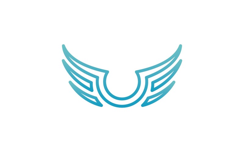 Vogelflügel-Vektor-Logo-Design-Vorlage V32