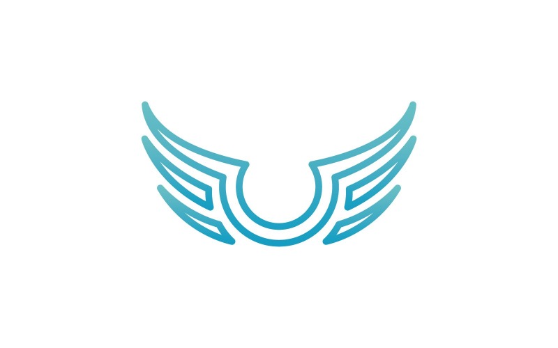 Vogelvleugel Vector Logo ontwerpsjabloon V32
