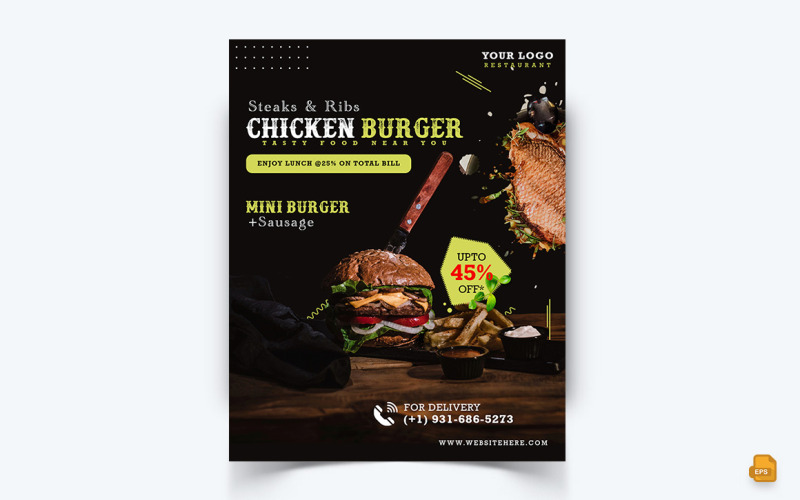 Food Restaurant Offers Social Media Instagram Feed Design-12