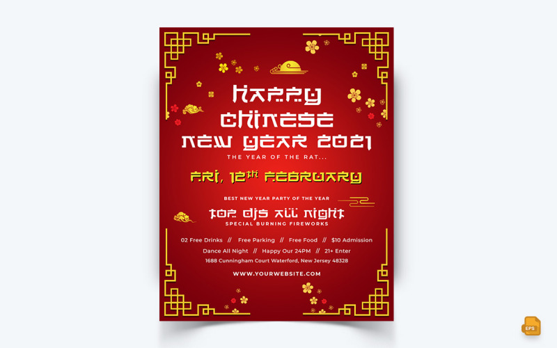 中国新年庆典社交媒体Instagram Feed Design-09
