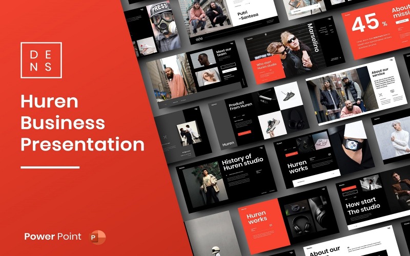 Huren – Modèle d'entreprise PowerPoint
