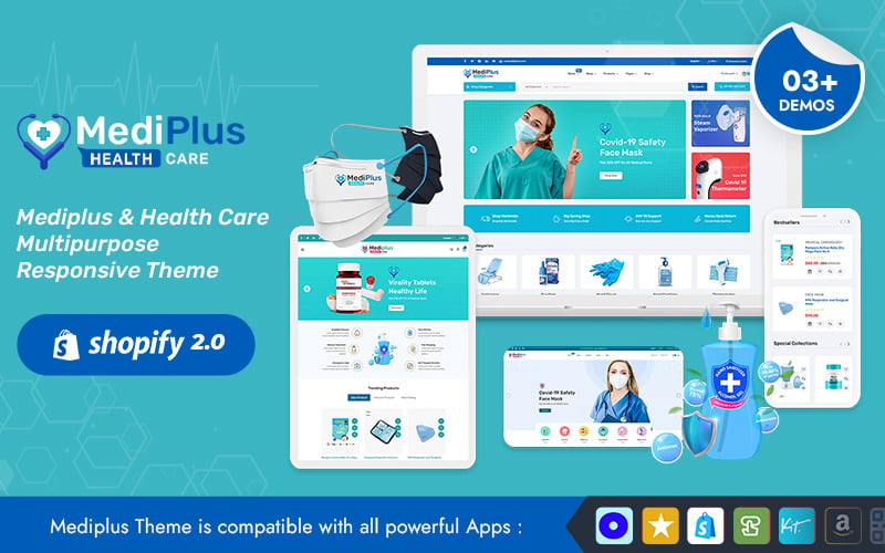 Mediplus - Un negozio di attrezzature mediche - Tema Shopify Os2.0