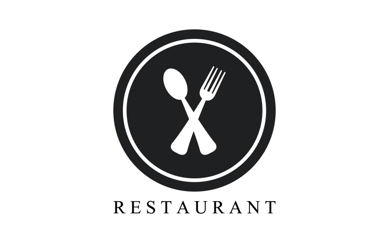 Restaurant logo on a white background - TemplateMonster