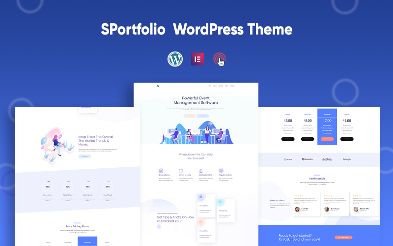 SPortfolio - Tema WordPress multifuncional minimalista simples