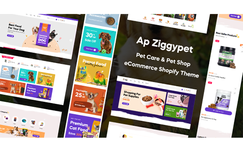TM Ziggypet - Pet Care & Pet Shop Shopify Teması