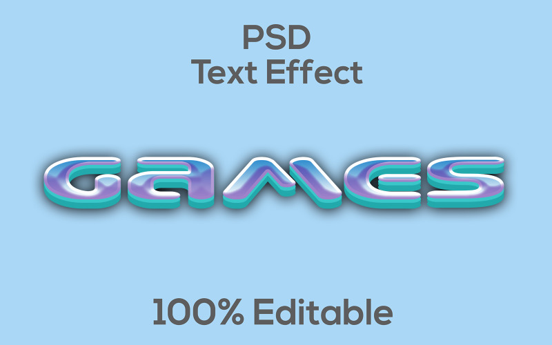 giochi | Giochi moderni Effetto testo realistico Psd