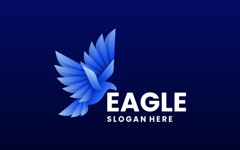 Logotipo de degradado de águila vectorial Vol.1