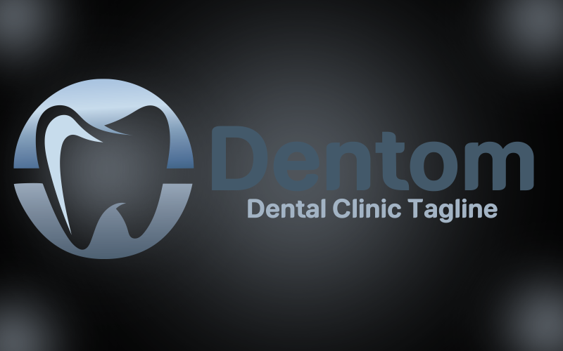 Шаблон логотипа Dentom Dental