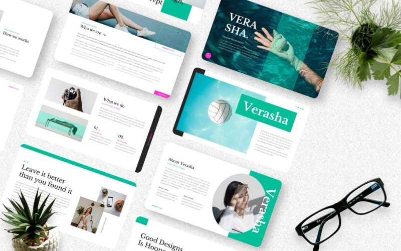 Verasha - Creatieve Google-slide