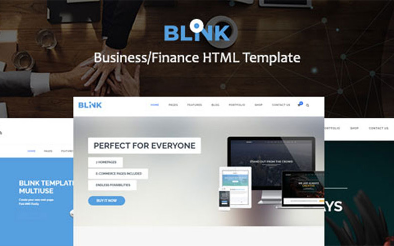 Blink - Modèle HTML commercial/financier