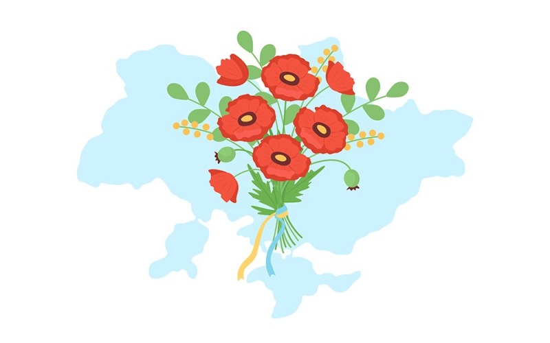 Día de los Caídos en la ilustración de vector de Ucrania