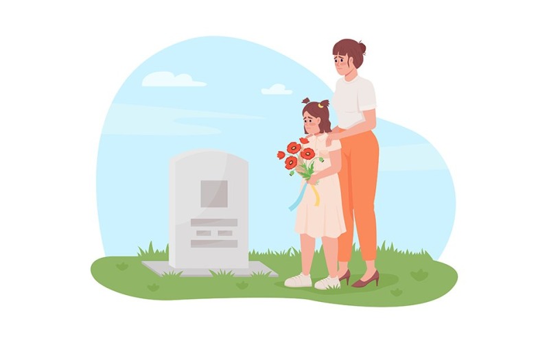 Honneur de l'illustration vectorielle du héros ukrainien tombé