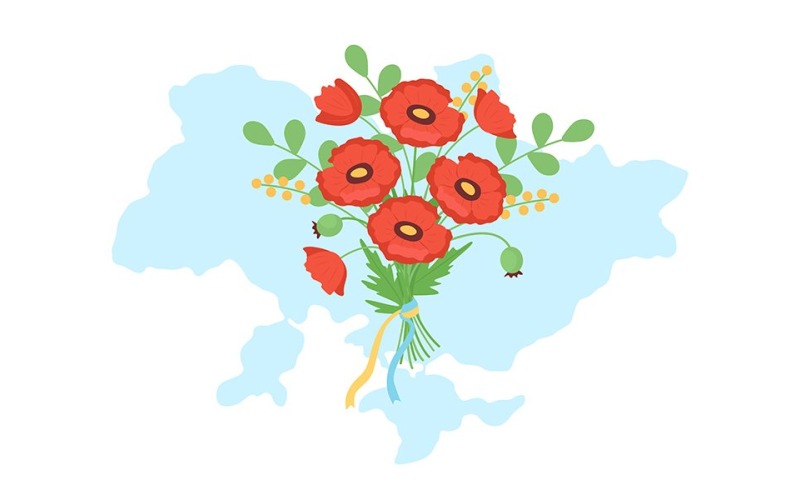 Memorial day i Ukraina vektorillustration