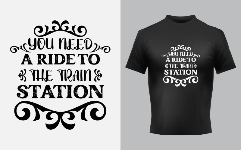 Creative Typography Sticker T-shirt Design Premium Vector Template