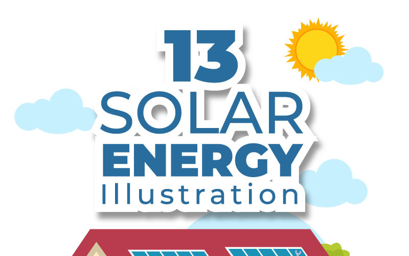 13 Illustratie zonne-energie installatie