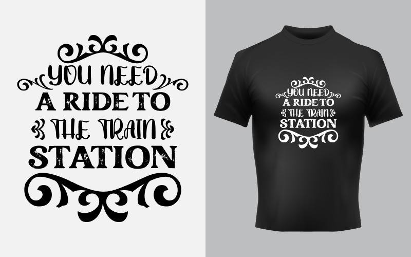 Kreativ typografi klistermärke T-shirt Design Premium vektor mall
