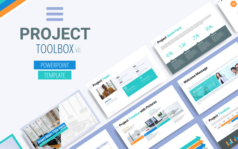Project Toolbox - Víceúčelová šablona Powerpoint