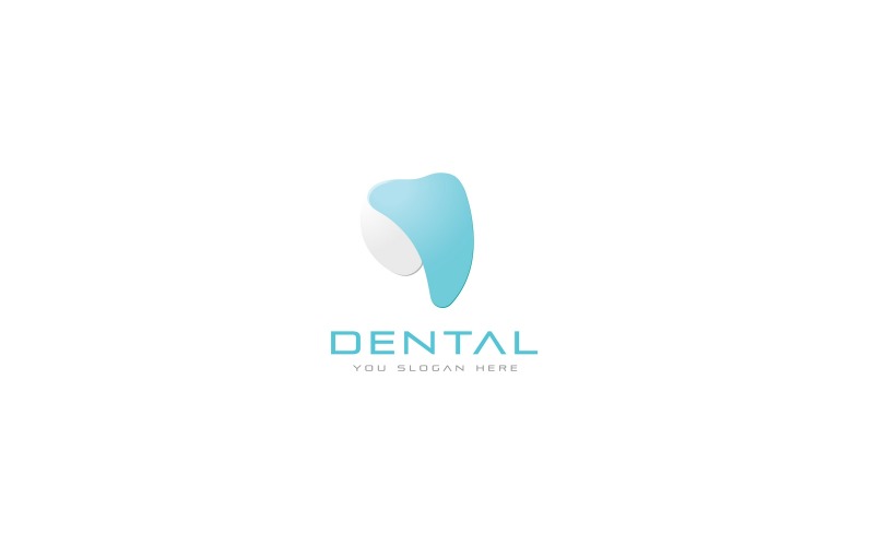 Modello di logo vettoriale dentale V2