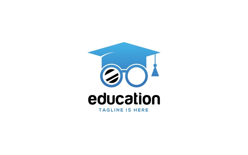 Modelo de logotipo de vetor de educação V3