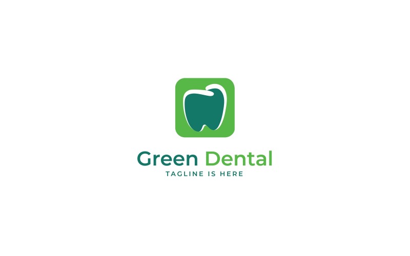 Modelo de logotipo de vetor dental V1