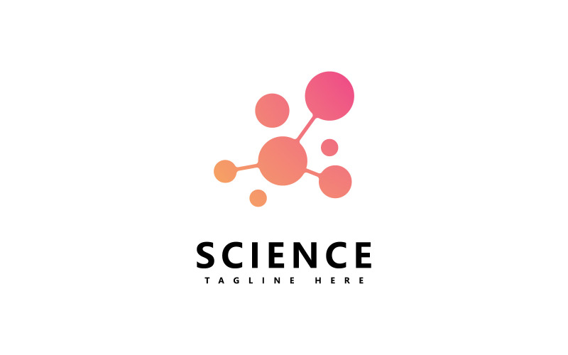 Molecule Science-Vektor-Logo-Design V4