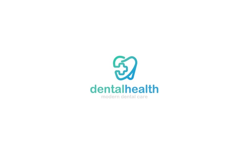 Plantilla de logotipo vectorial dental V3