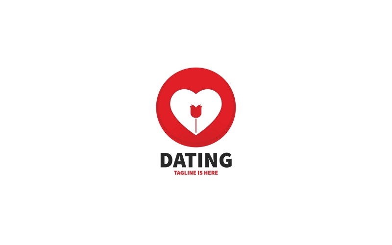 Wektor Dating logo szablon V3