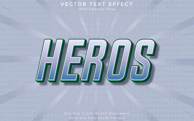 Heros 3d redigerbar texteffekt