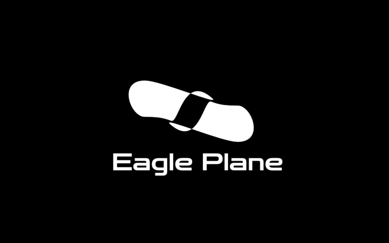 Logotipo da marca de startup Fly Eagle Plane