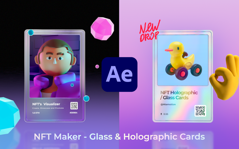 NFT Cards Maker Promo - After Effects Template NFT Cards Maker Promo - After Effects Template