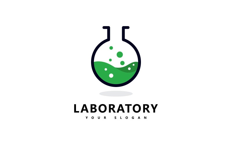 Lab Logotyp Science Laboratory Logo Ikon Vector Design V1