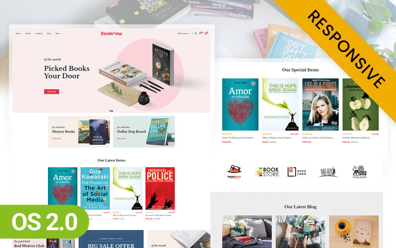 Bookraw – Könyvesbolt Shopify 2.0 reszponzív téma